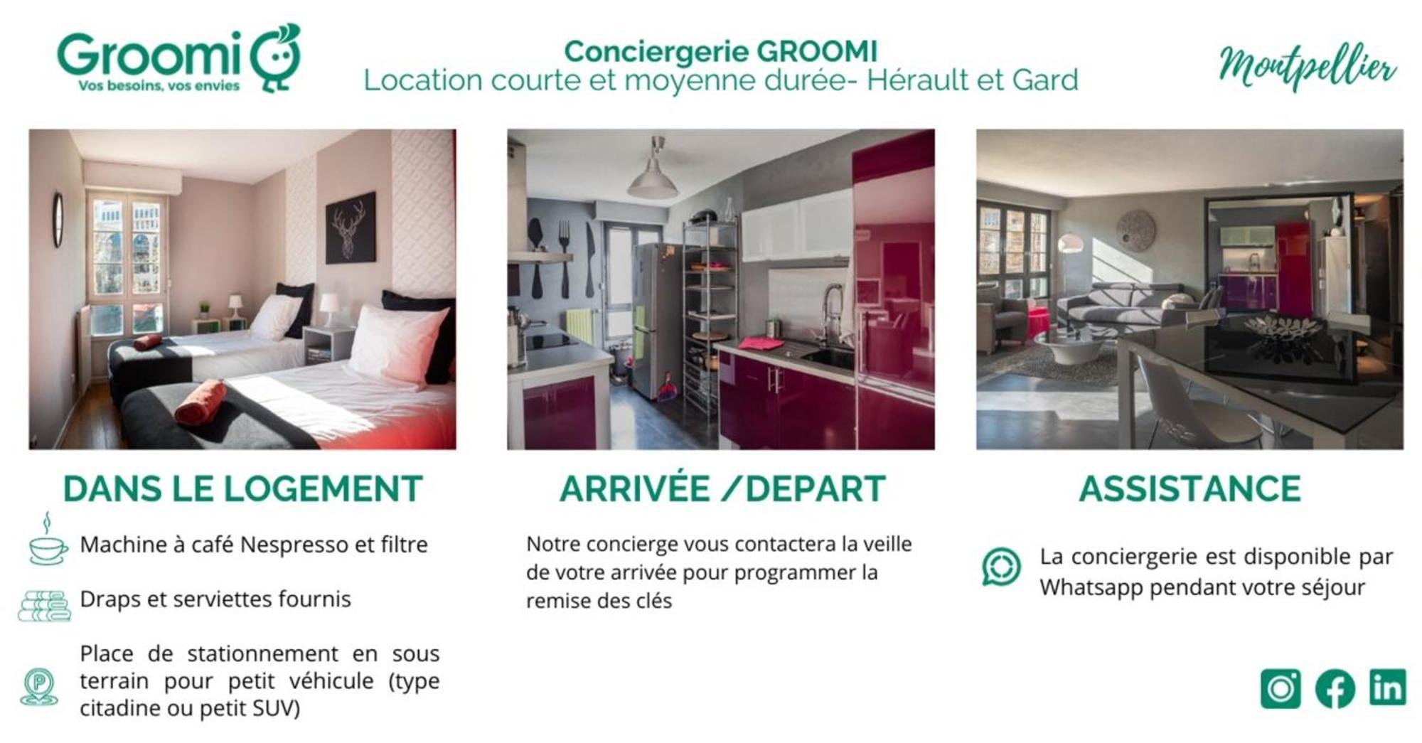 L' Antigone - Air Conditioning Wifi And Parking! มงต์เปอลิเยร์ ภายนอก รูปภาพ
